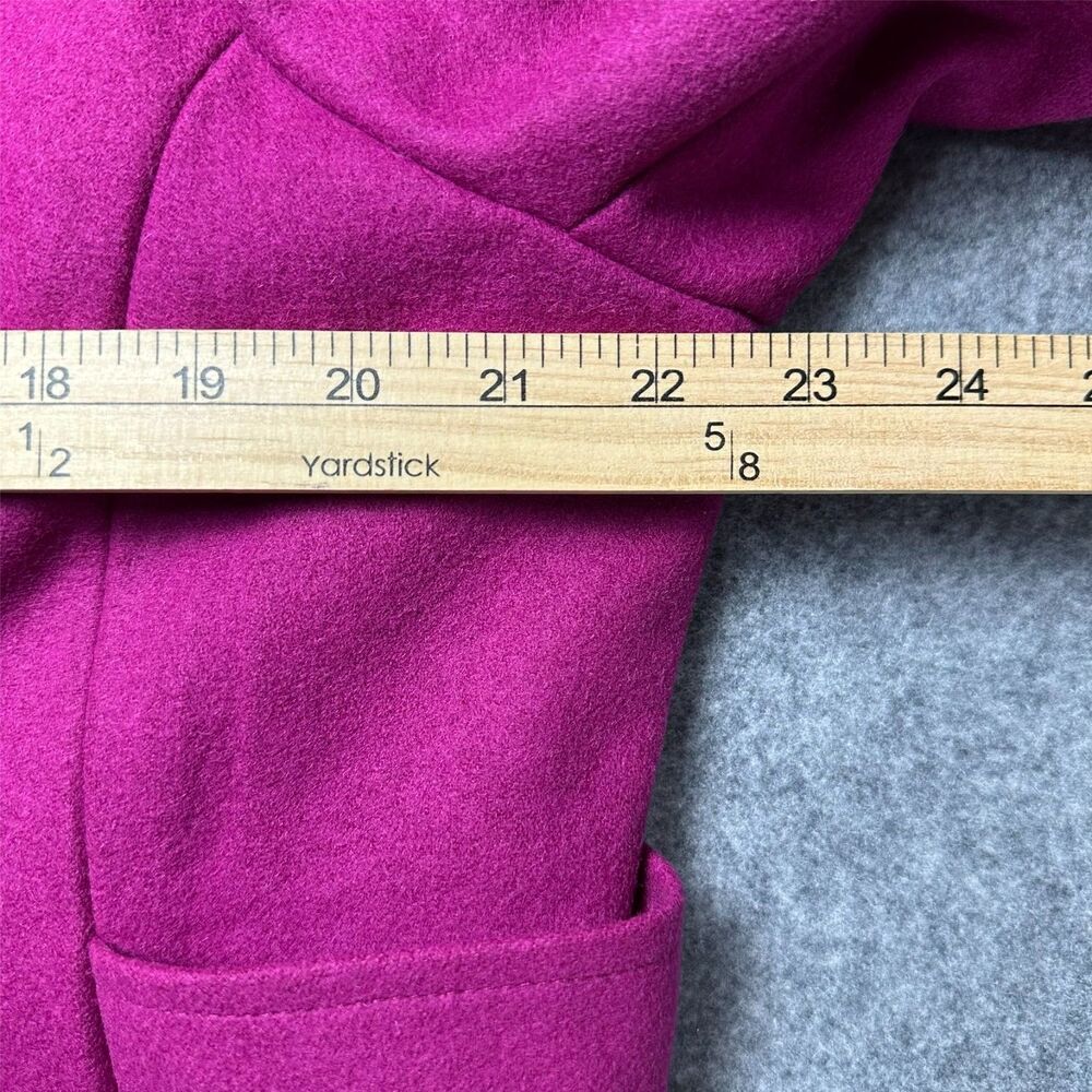 Green‎ With Envy Peacoat 1X Hot Pink Twee Barbiecore Coquette Mod Wool Blend - Picture 4 of 12